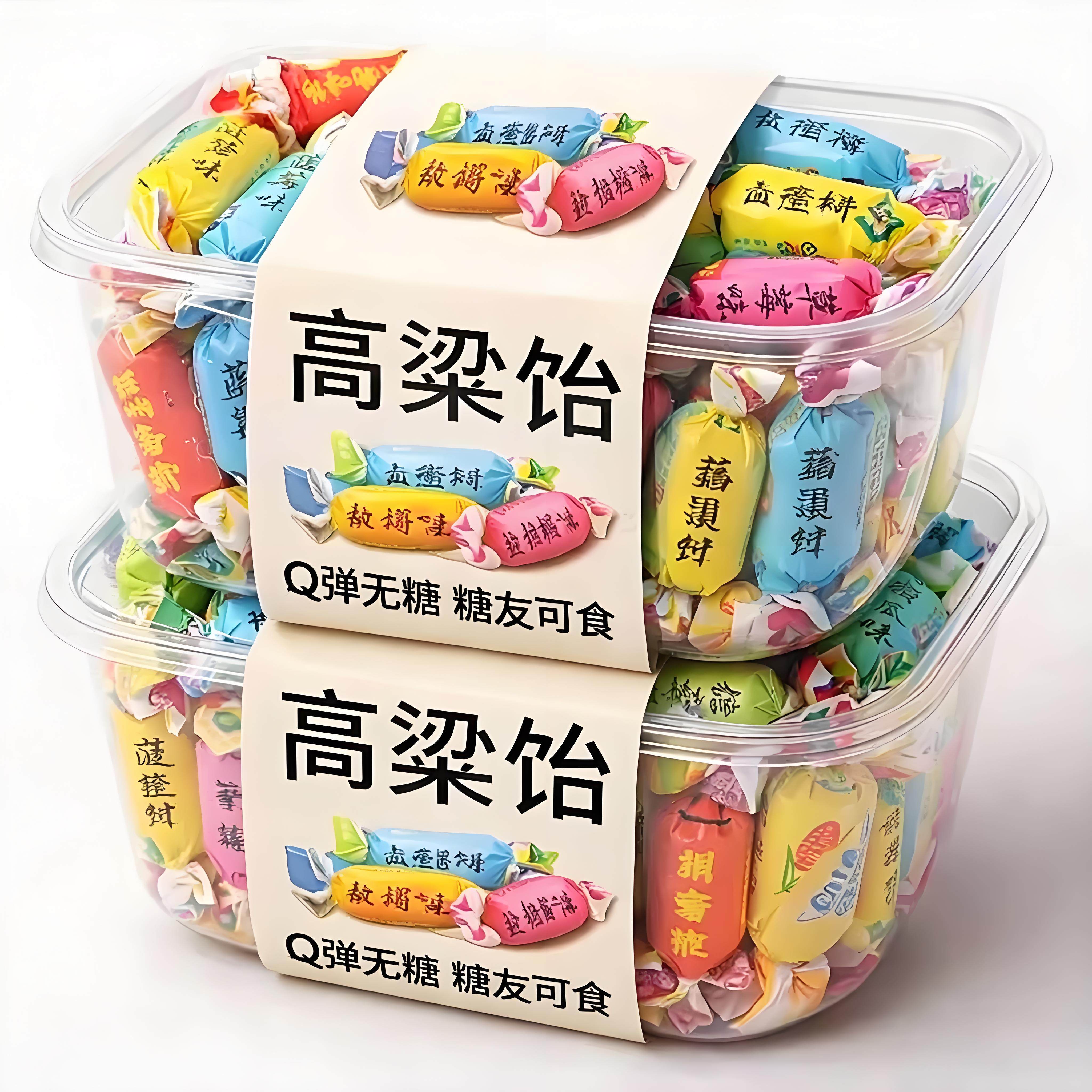 山东特产无蔗糖高粱饴软糖水果糖果拉丝糖网红零食年货官方旗舰店