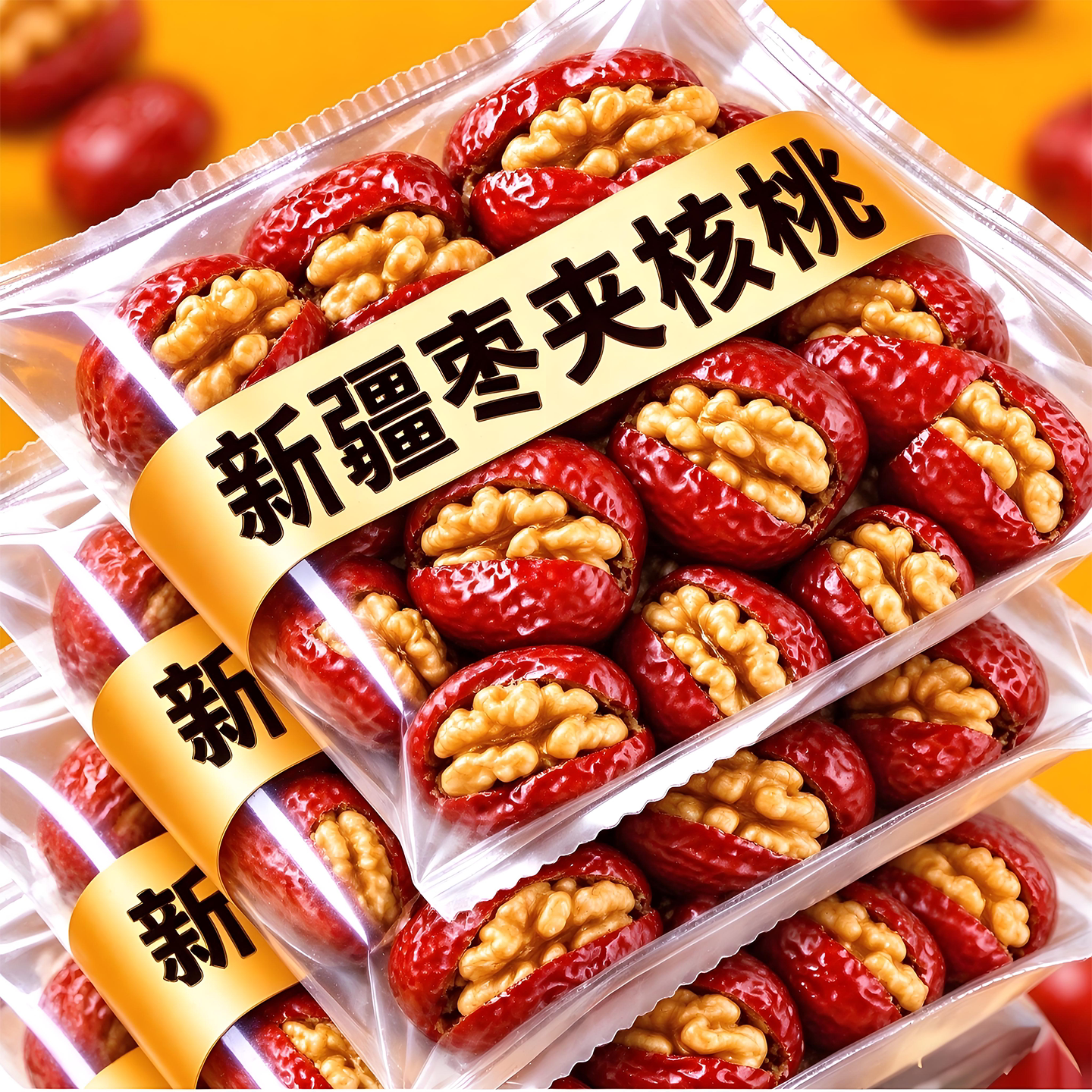 新疆红枣夹核桃独立小包装零食官方旗舰店孕妇特产正宗夹心特级