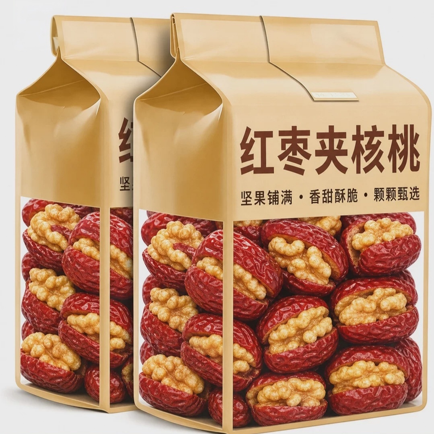 新疆红枣夹核桃独立小包装零食官方旗舰店孕妇特产正宗夹心特级
