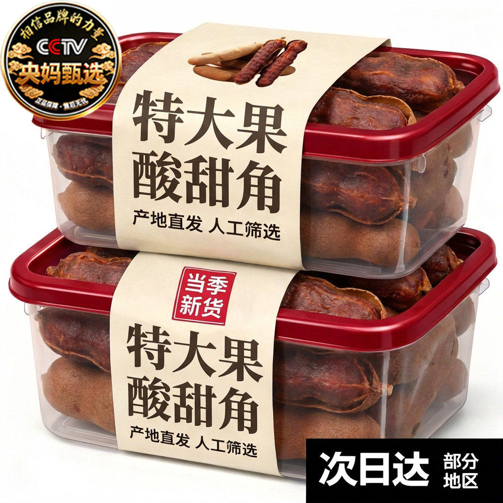 央妈推荐甜酸角云南特产旗舰店新鲜野生大果孕妇零食酸枣糕罗望子