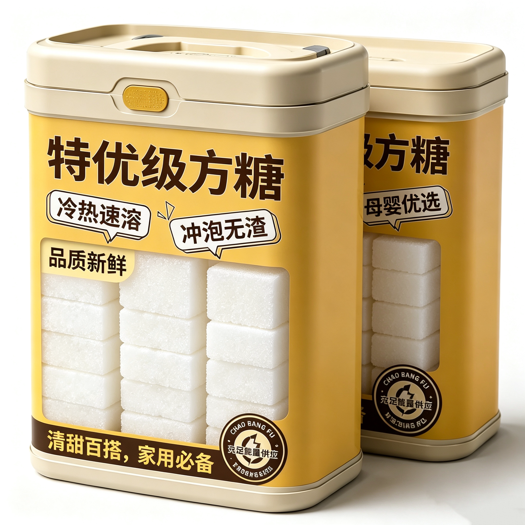 葡萄糖方糖咖啡专用奶茶伴侣独立包装罐装速溶白砂糖拿铁冰美式
