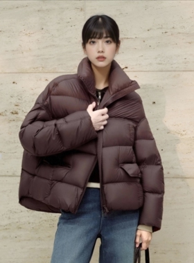 arioseo品艾诺丝官方旗舰店2025冬款立领加厚羽绒服外套AR004141