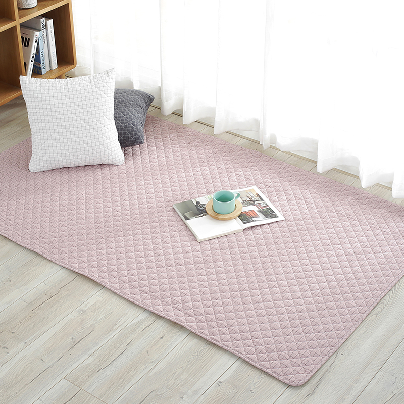 布艺儿童地垫水洗全棉宝宝爬行垫防滑榻榻米垫子床边垫可机洗