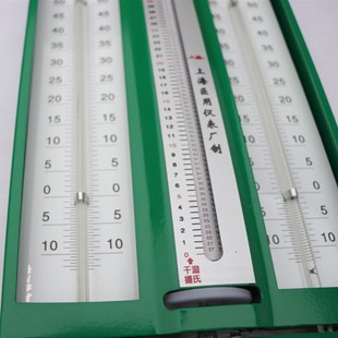 包邮 272 1屋型干湿计干湿球温度计铁壳水银温湿度计干湿球温湿度