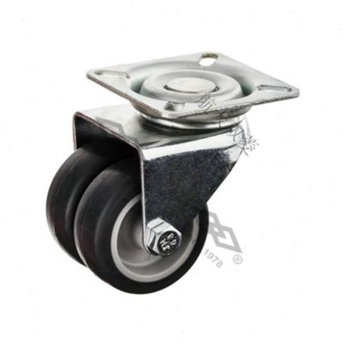 储静音m万向转带推带煞子车煞航静音车空车向定向重滑轮橡胶轮小