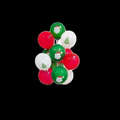 圣诞节装饰氛围发光气球桌飘圣诞树地飘店铺橱窗节日装扮场景布置