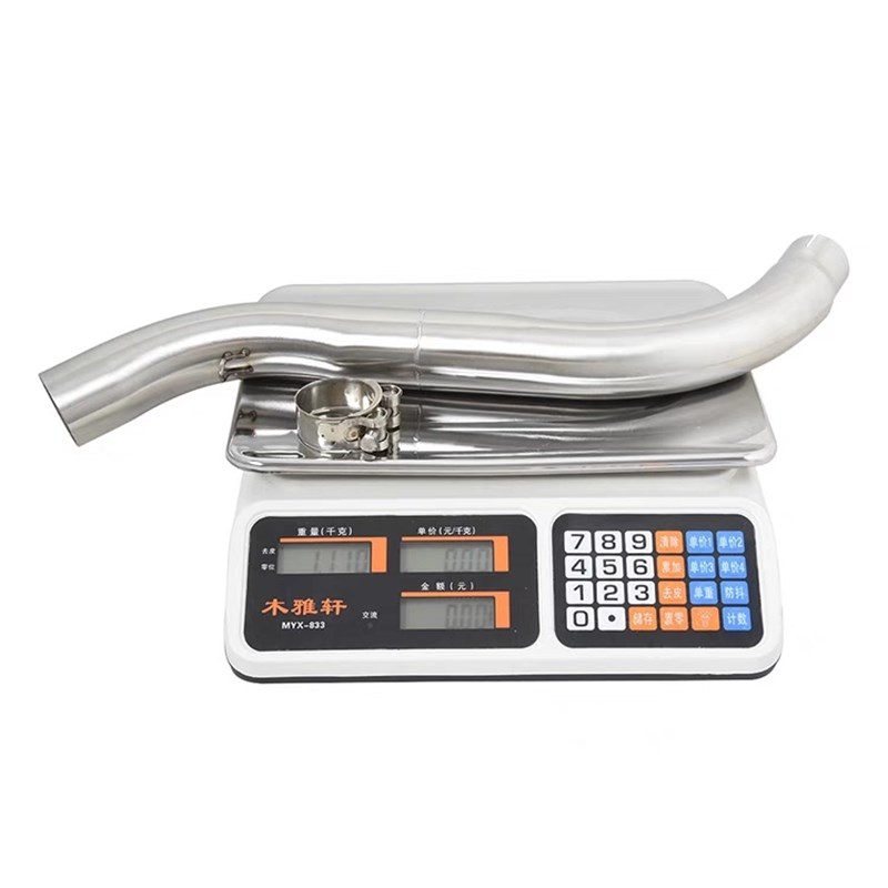 适用於机车新款无极DS525X不锈钢中段改装DS525X排气管配件23年