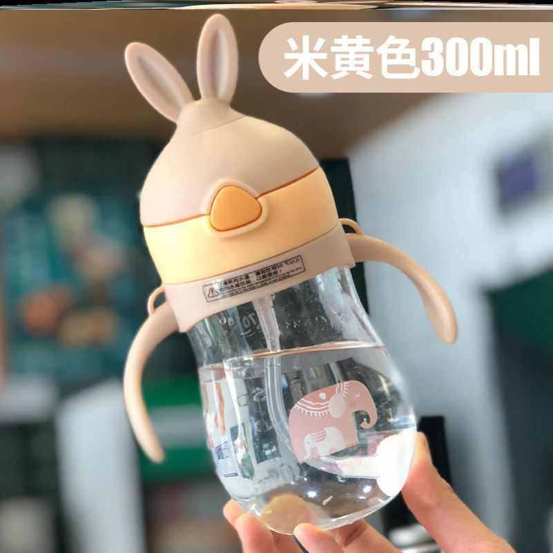 防萌超学摔水杯斜式儿童宝宝夏季女吸管外出童子学孩子出游儿童饮