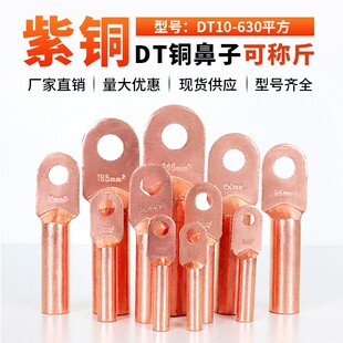 铜鼻子厂标DT铜接线端子镀锡铜线耳铜接头10 630平方