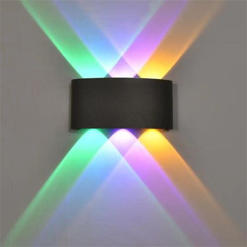 led阳台过道壁灯楼梯走廊上下射灯彩色创意户外防水酒店KTV氛围灯