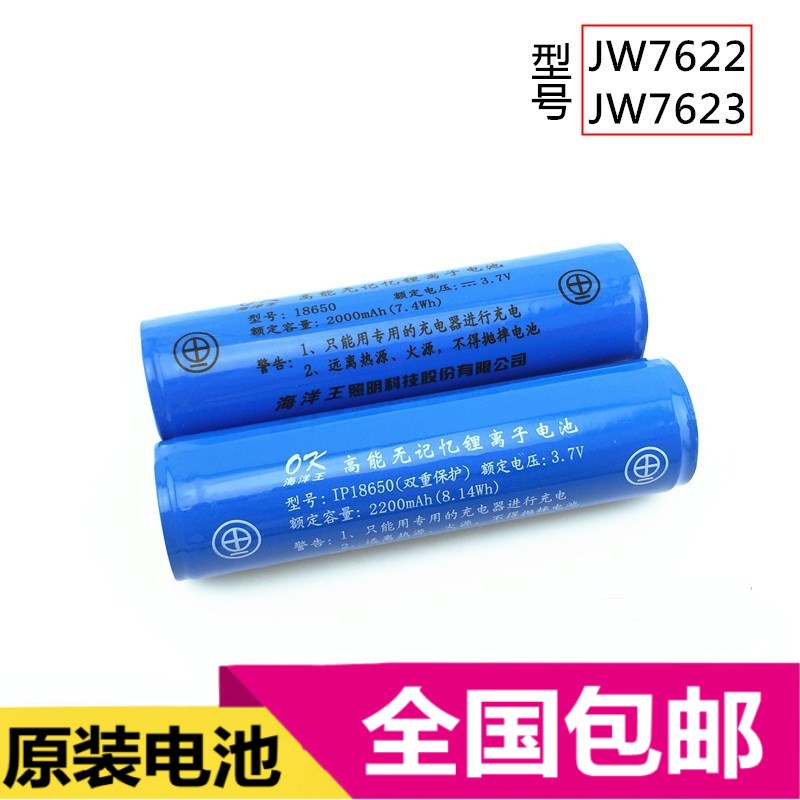 海洋王JW7623/7622/7301/7302A手电筒18650锂电池3.7V充电器18500