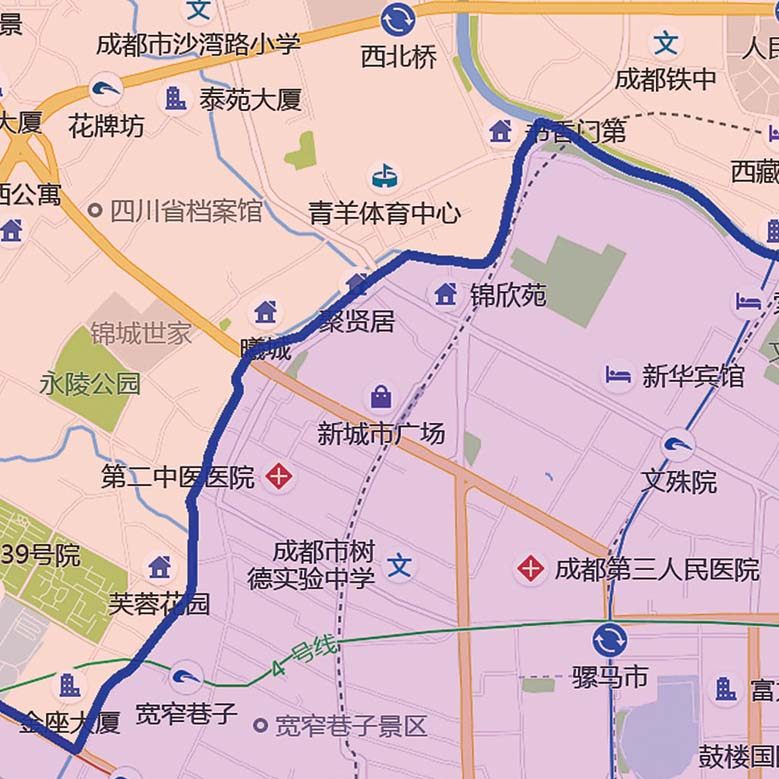2023新款成都市城区地图办公室挂图高清防水墙壁装饰实物定制