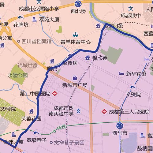 2023新款成都市城区地图办公室挂图高清防水墙壁装饰实物定制