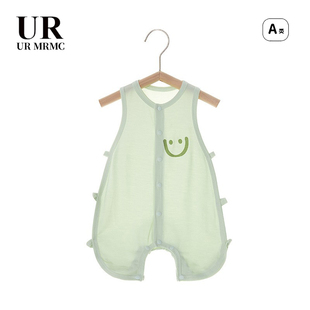 冰丝琵琶包屁衣哈衣爬服夏 撤柜专区 品牌专柜婴儿衣服夏季 薄款