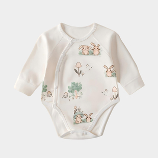 【撤柜专区】品牌专柜新生儿衣服长袖三角包屁衣婴儿秋冬加厚舒绒