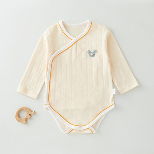 【撤柜专区】品牌专柜婴儿包屁衣春秋新生儿纯棉三角哈衣薄款打底