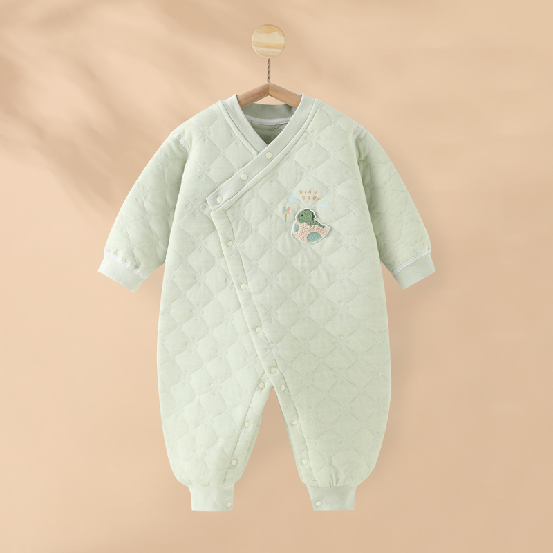 【撤柜专区】品牌专柜婴儿连体衣夹棉秋冬保暖外出服新生哈衣超萌