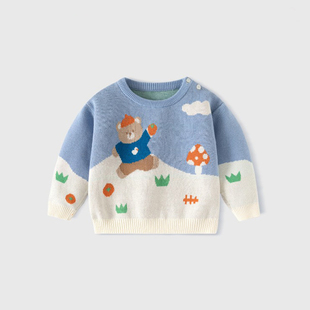 女童毛衣秋冬款新款洋气宝宝内搭上衣加绒加厚童装儿童打底衫冬装