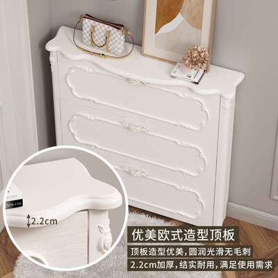超薄翻斗鞋柜田园欧式简约现代玄关17cm门厅柜白色收纳柜鞋架