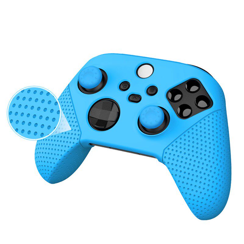 新款Xbox Series X手柄硅胶保护套XSX防滑软套胶套带按键摇杆帽
