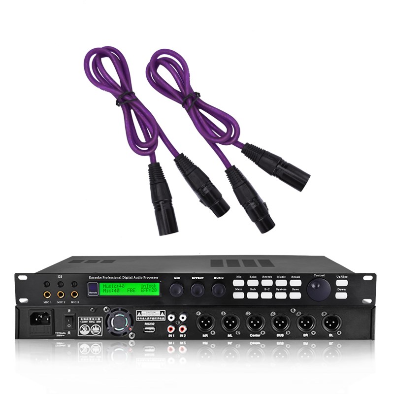 5前级效果器数字话筒混响抑制防啸叫户外舞台处理器