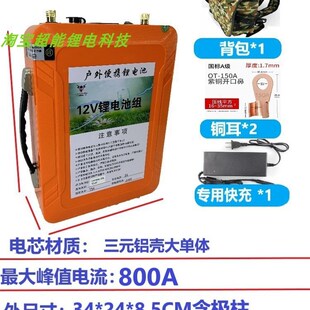 12v锂电池大容量80ah100安伏户外电瓶三元大容超轻磷酸铁锂电宁德