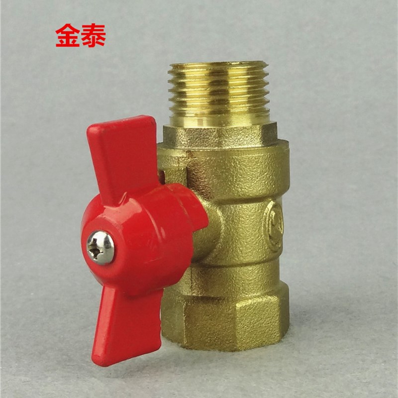 加厚4分球阀 直柄内外丝 内外牙 铜球阀 蝶形蝶柄DN15微型球阀1/2