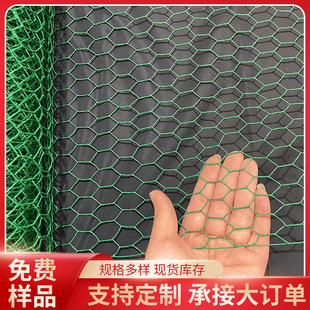 包塑养殖拧花网 小六角拧花网 小孔六角网 绿色种植园围栏厂家