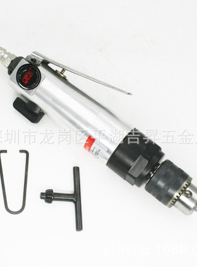 欧维尔OW-F03直式风钻 正反钻调速3/8带齿轮钻孔机 气钻10mm