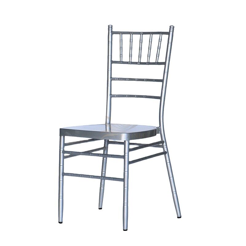 欧式现代简约银竹金属铁餐厅椅子酒店婚礼宴会厅客厅使用