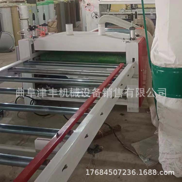 木饰面板纳米竹炭纤维板贴面机 自动修边 共挤板pvc透明膜覆膜机