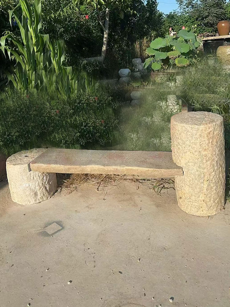中式复古长条石凳花架盆景底座
