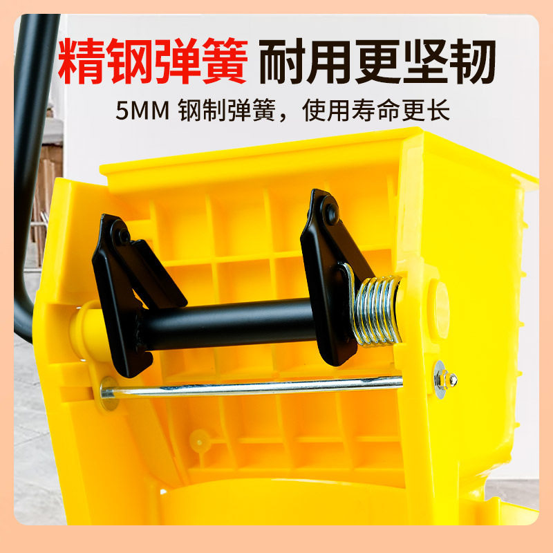 ?超宝加厚款榨水车拖把地拖桶挤水器商用洗拖布压水车柞水洗墩