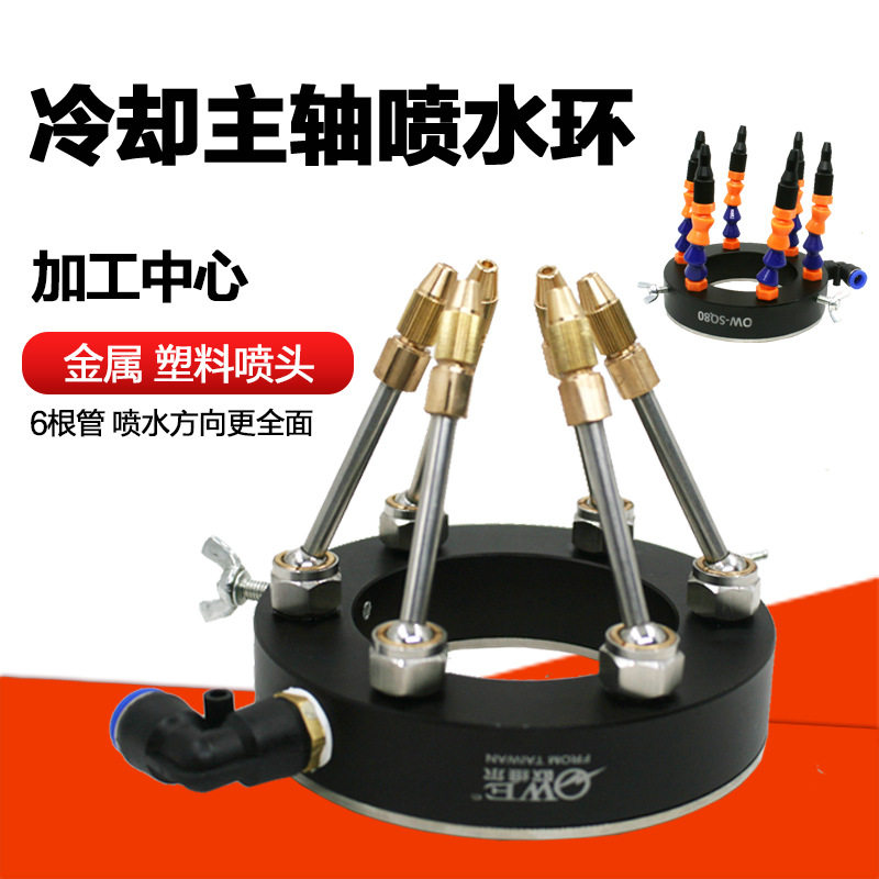 欧维尔SQ80喷水环加工中心主轴喷水环喷头喷嘴万向冷却喷水金属管