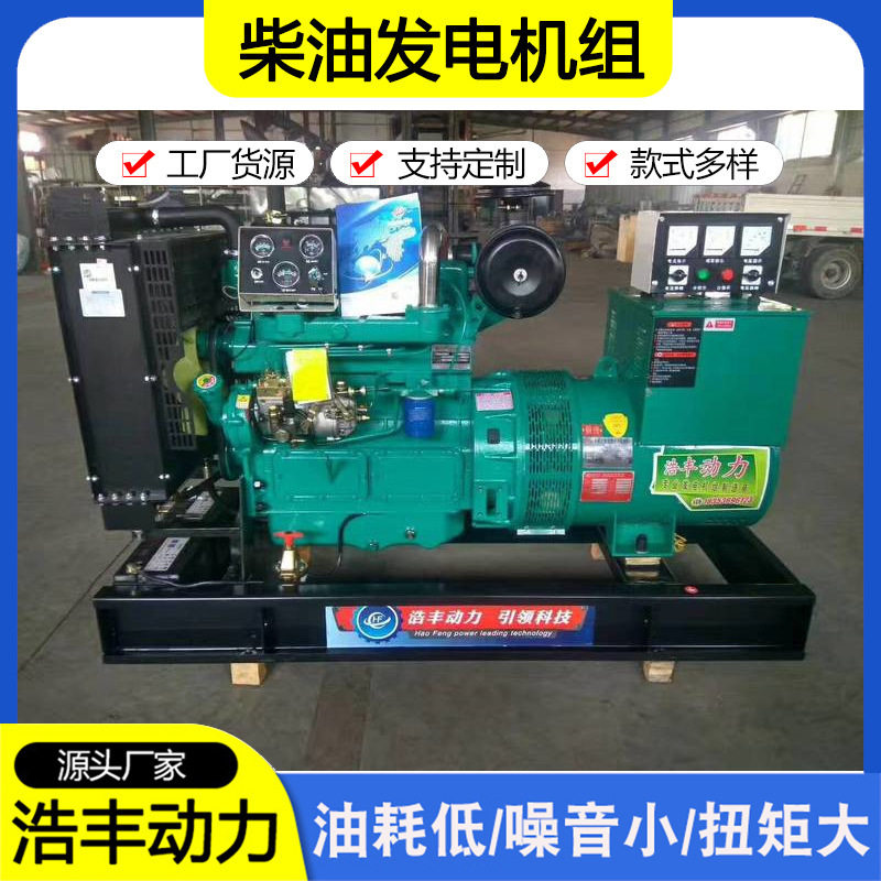 潍坊 50kw 柴油发电机组50千瓦应急发电机  工地养殖厂用发电机组