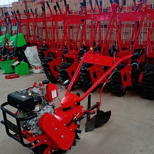 新款四冲程多功能松土机 170汽油机款除草开沟犁地机 水田打田机