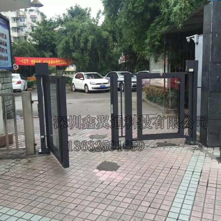陕西小区指纹广告门武汉广告门生产厂家小区人行通道广告门