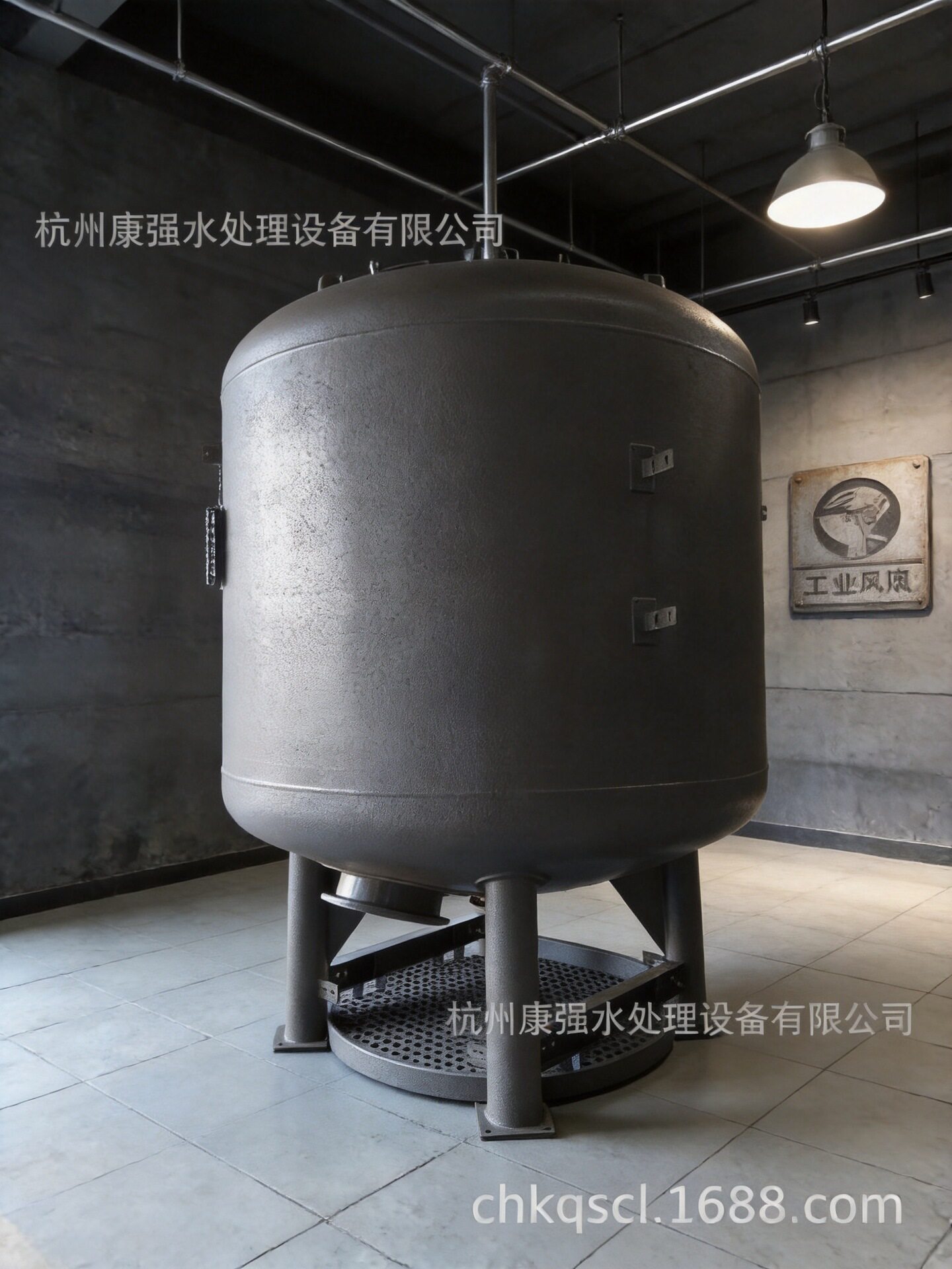 2.5米直径喷砂多孔板砂滤器罐体