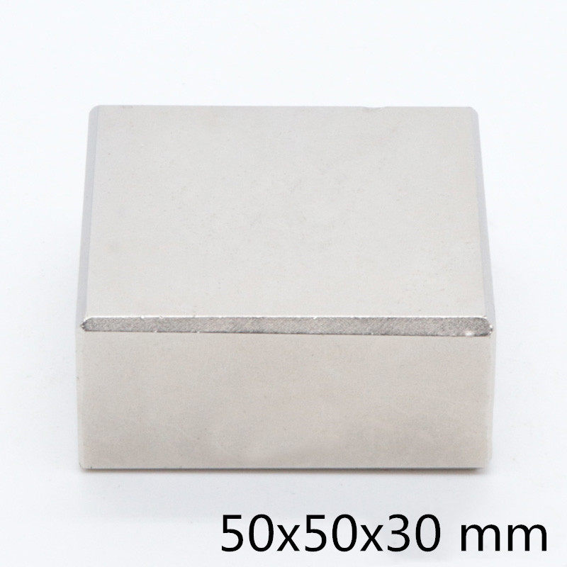 F50×50×30机械配件长条钕铁硼强磁 强力打捞大磁铁吸铁石50*50*