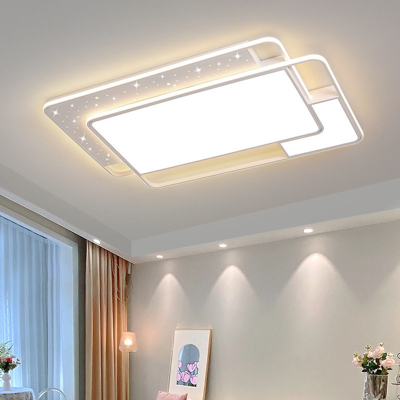 客厅吸顶灯具全屋套餐LED轻奢卧室主灯led灯芯星空餐厅房现代简约图片