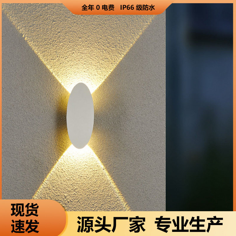 户外壁灯室外别墅庭院门柱灯具LED客厅过道卧室床头射灯壁挂式