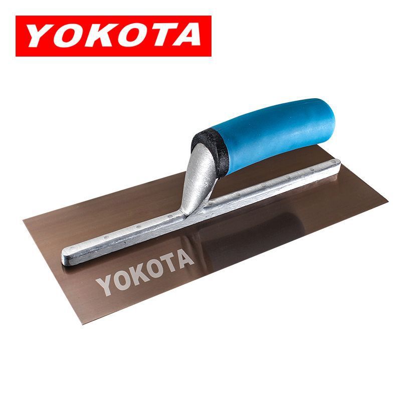 横田不锈钢收光批墙抹刀加厚泥板泥工水泥砂浆瓦工抹灰工具收光刀