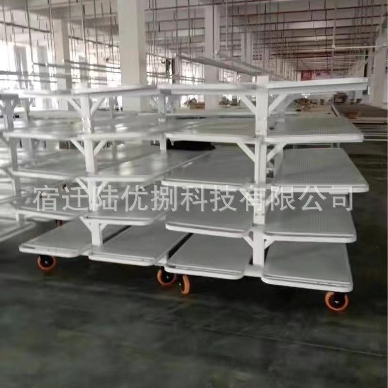 服装加工双面移动放布架