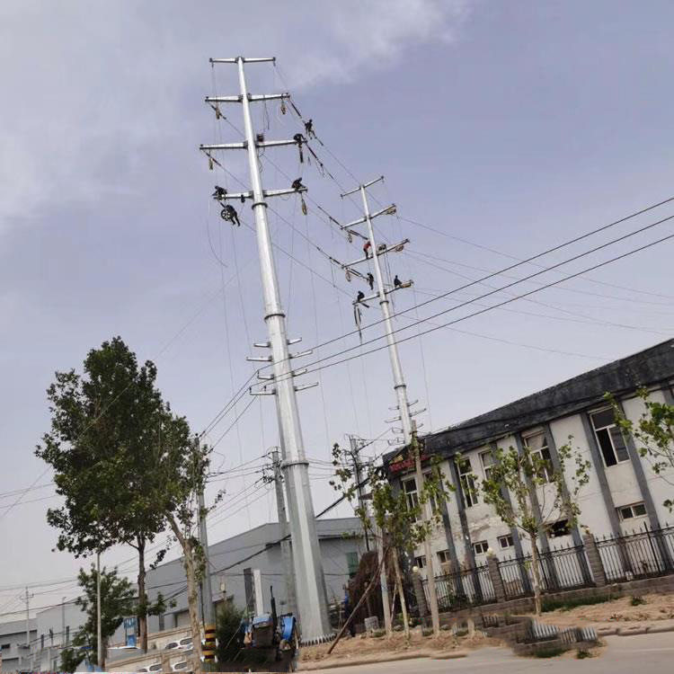 输电线路多边形钢管塔防腐稳固