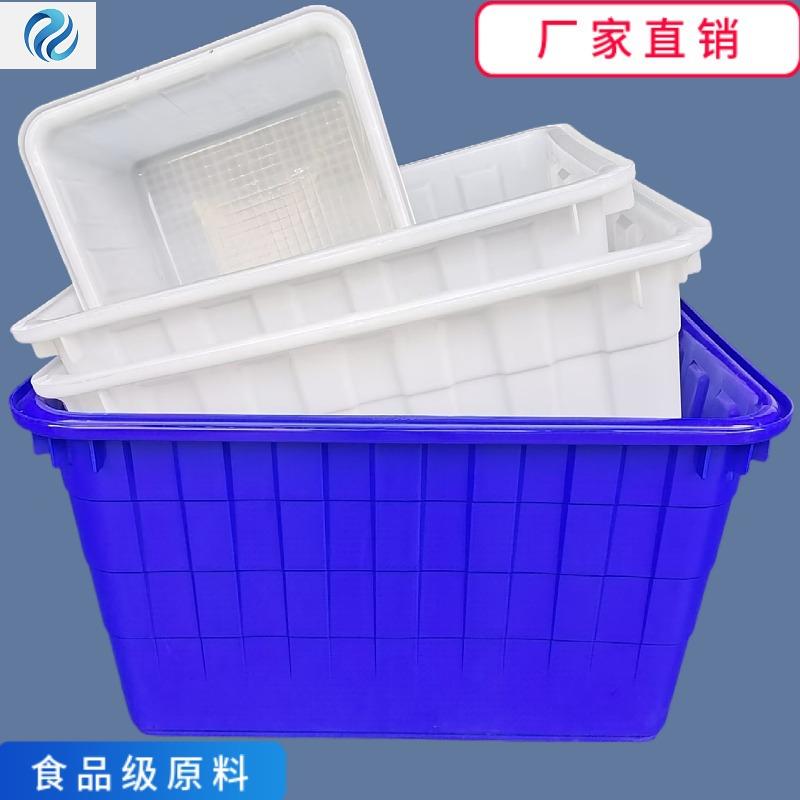 400L带轮子塑料箱带盖子300升塑料水箱160升白色方箱5000升塑胶箱图片