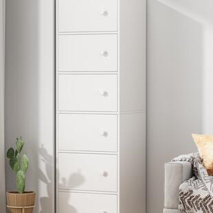 斗柜储物柜五斗柜小户型客厅靠墙窄高立柜简约现代收纳柜置物柜子