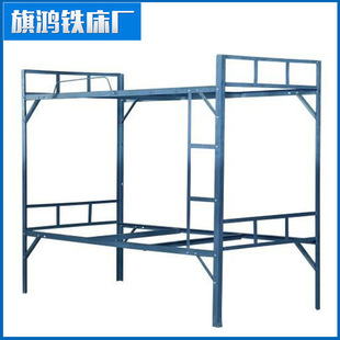 双层铁床批发 上下铺铁床学生公寓床 学生铁架床上下铺宿舍