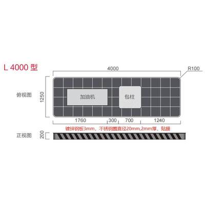 中石化加油站加油岛围边石油加油机防撞圈安N全岛加厚镀锌钢板精