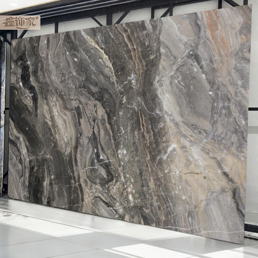 碳晶板碳岩板沙发电视背景墙画室内装饰无缝竹木纤维木饰面护墙板