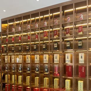 定制不锈钢酒柜 商用玫瑰金酒庄白酒展示柜恒温红酒金属酒窖展架
